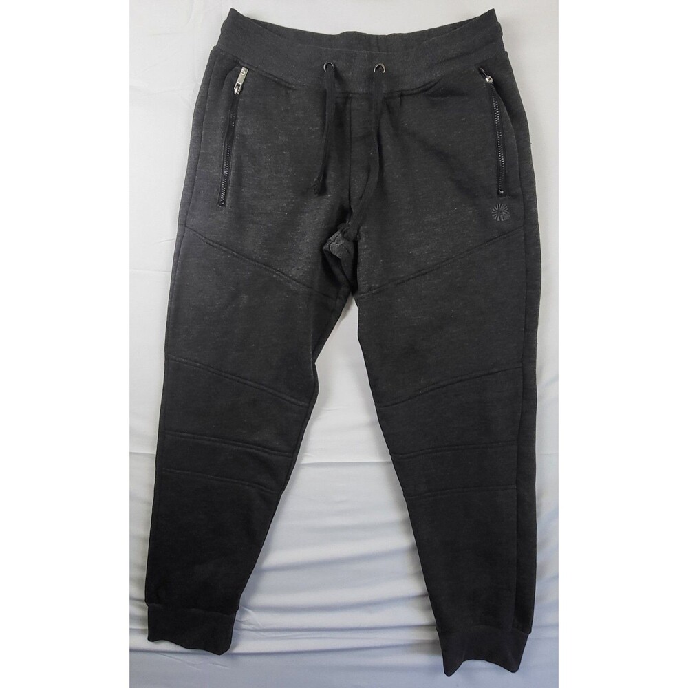 Akademiks Men's 3X Black 100% Polyester Fleece Jogger Sweatpants Drawstring Cuff